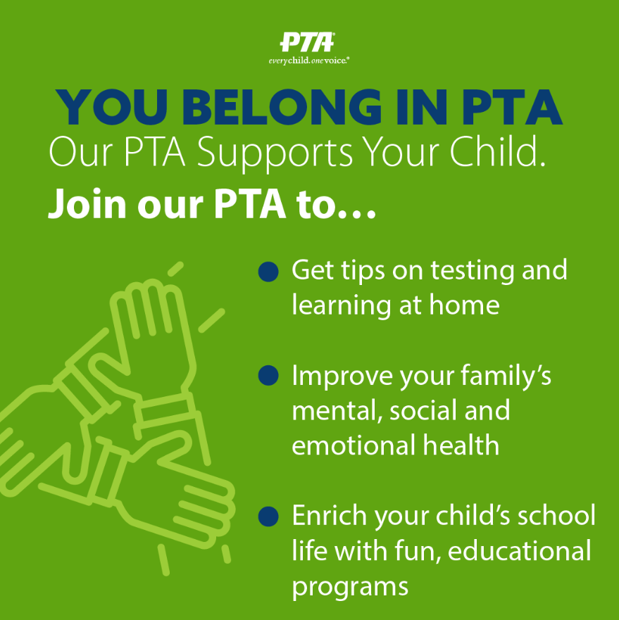 You Belong in PTA: Our PTA Supports Your Child